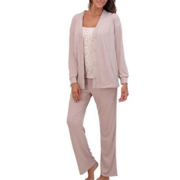 NWT Live2Lounge Ladies' 3-piece Lounge Set | Color- Tan | XX-Large. - Picture 1 of 5